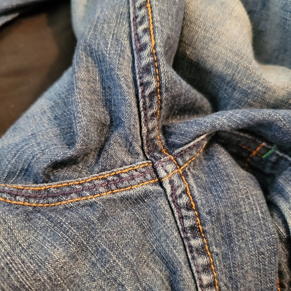 Armani Exchange Jean Embroidered Flare Jeans - Picture 14 of 14